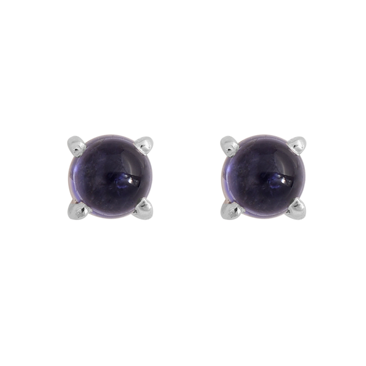 Iolite Stud Earrings