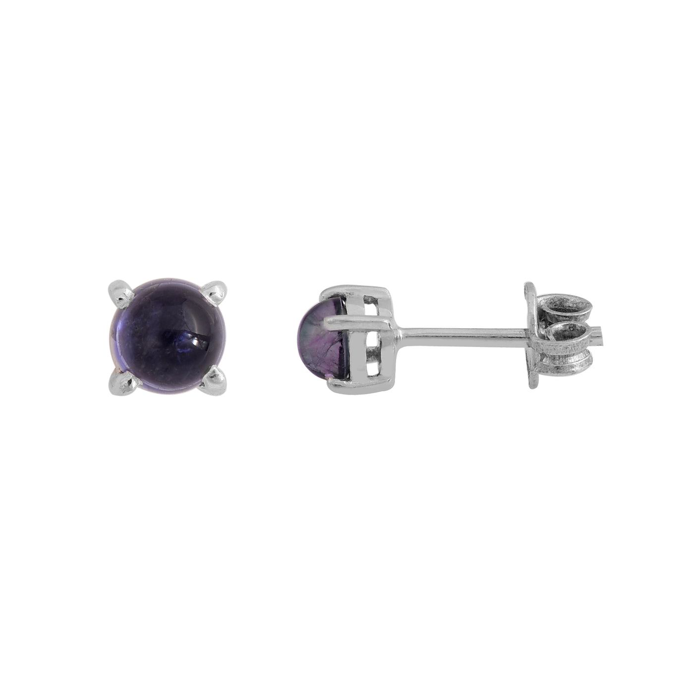 Iolite Stud Earrings