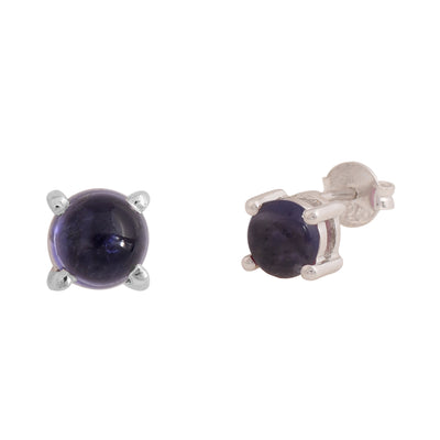 Iolite Stud Earrings