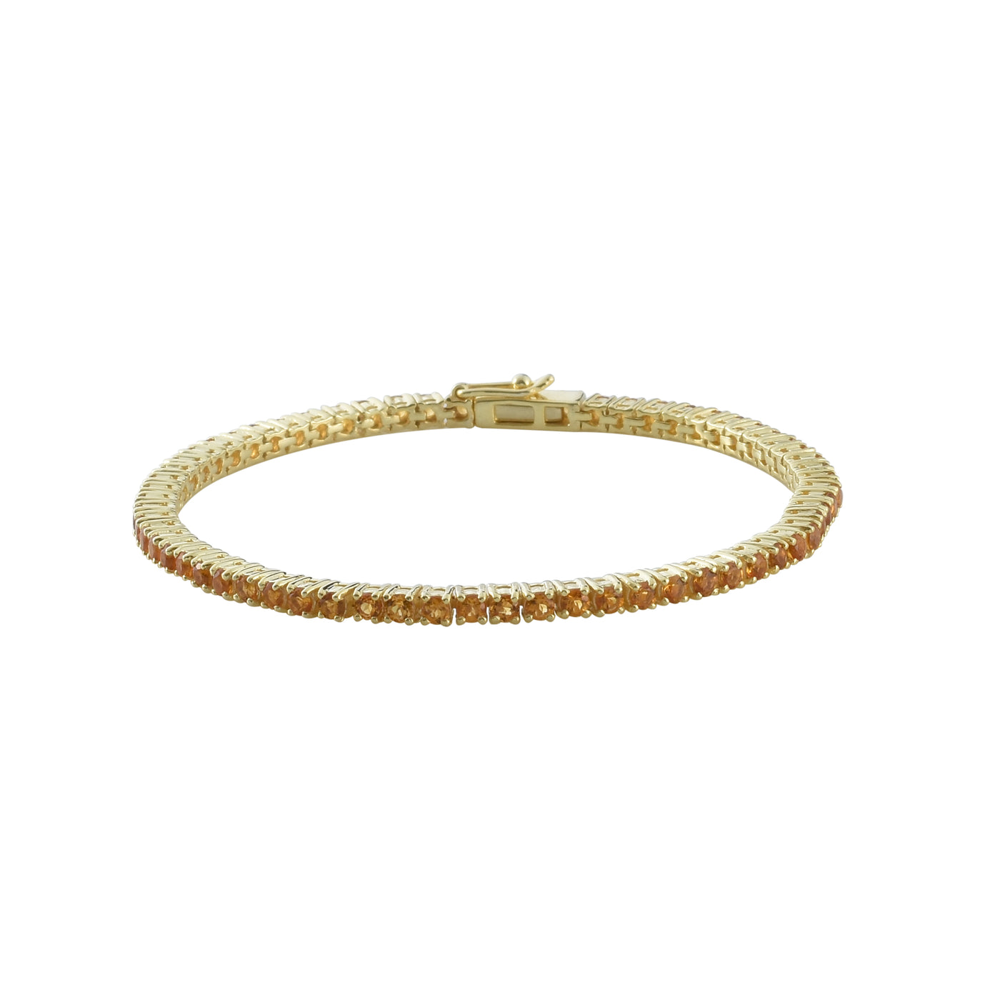 Natural Citrine Tennis Bracelet