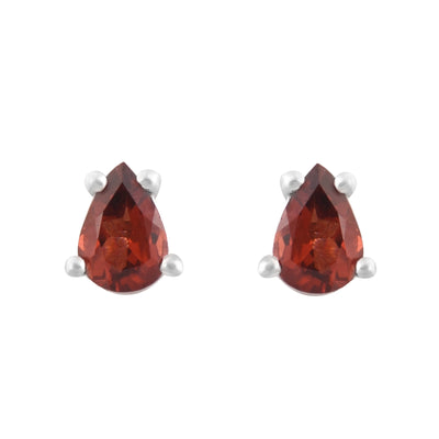 Garnet Gemstone Stud Earrings