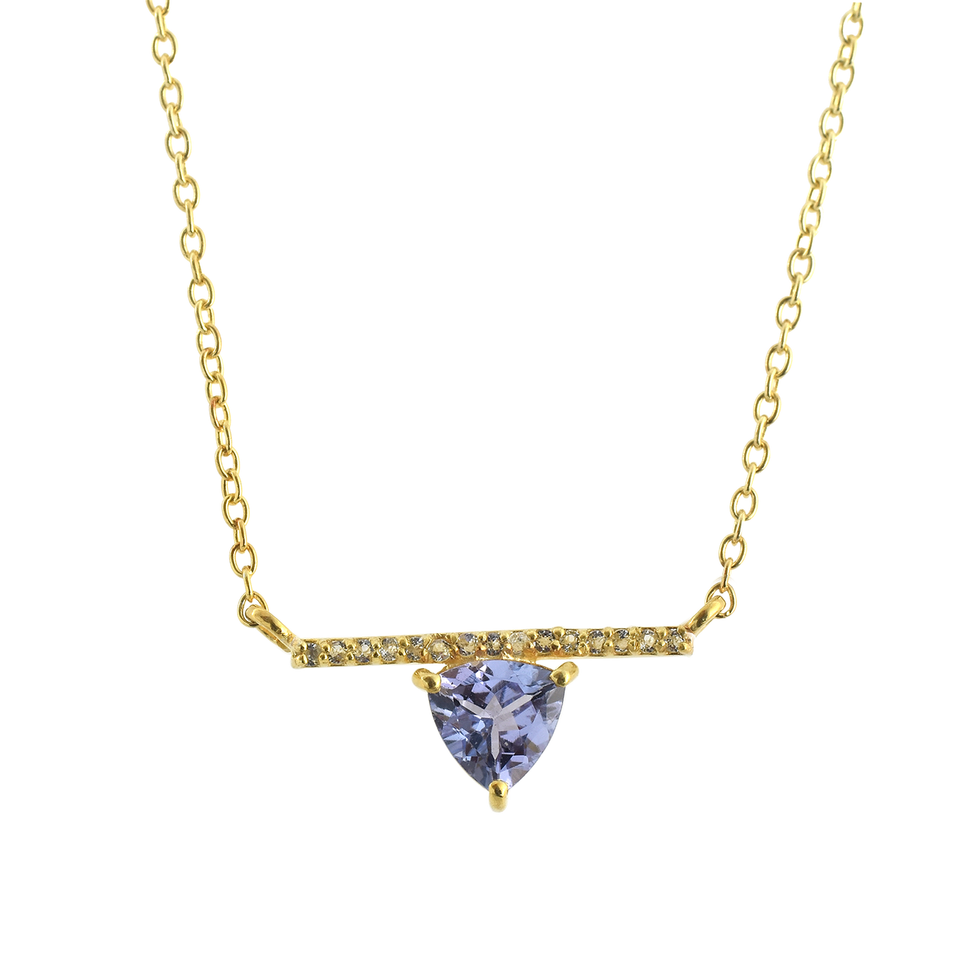 Tanzanite Silver Necklace