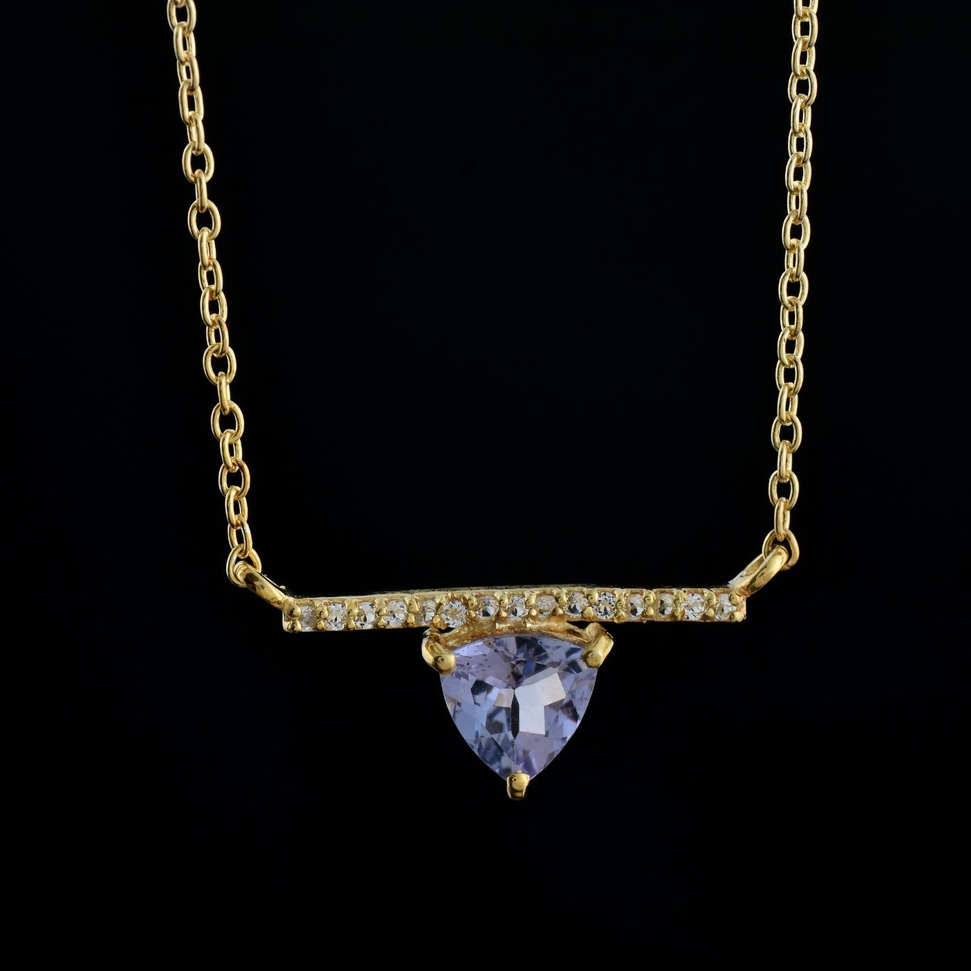 Tanzanite Silver Necklace