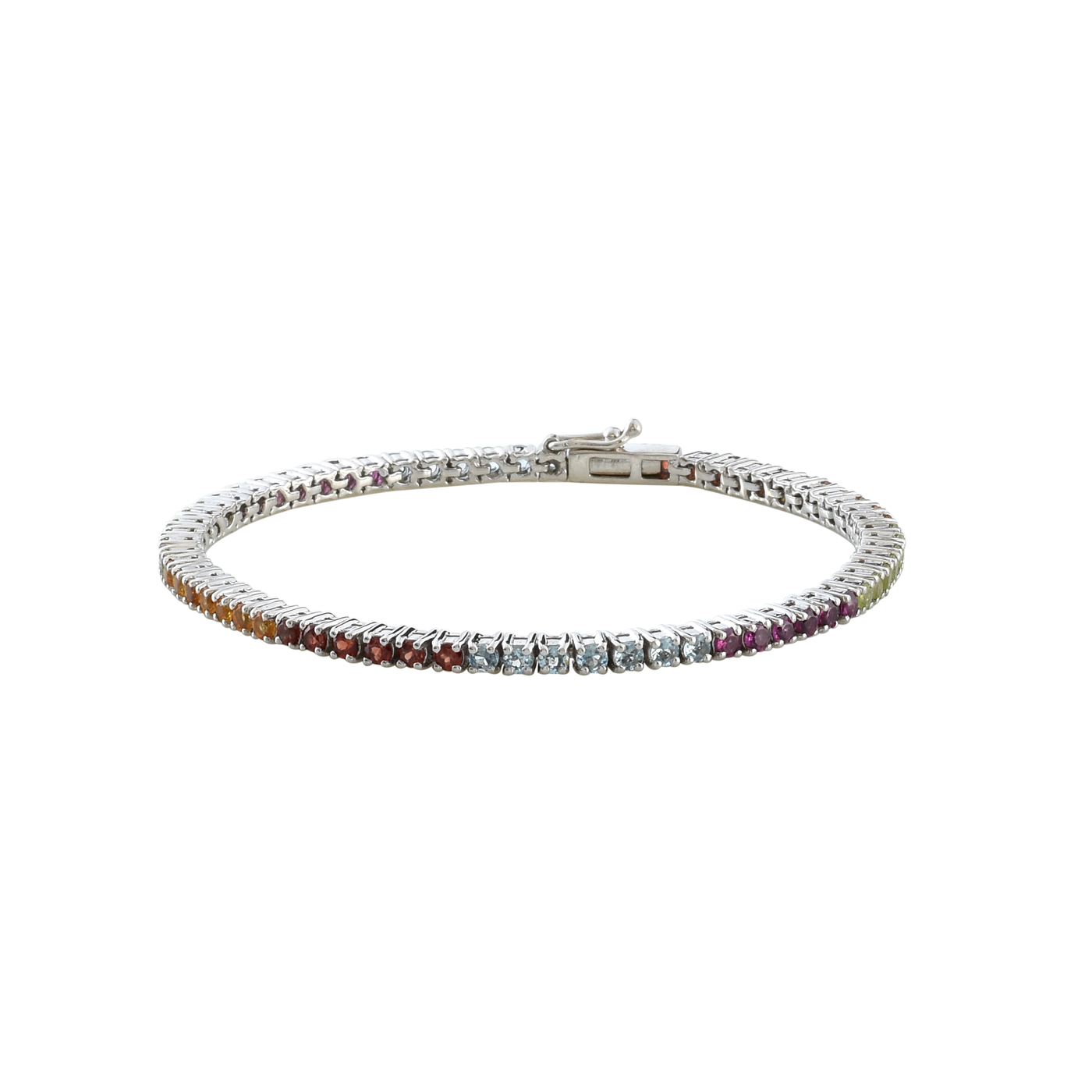 925 Silver Multi Tennis Bracelet