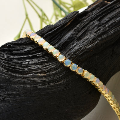 Ethiopian Opal Tennis Bracelet