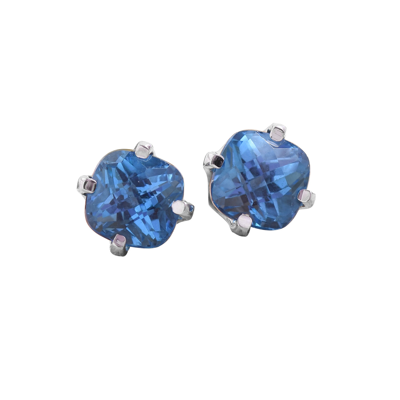 Cushion cut Topaz Earrings