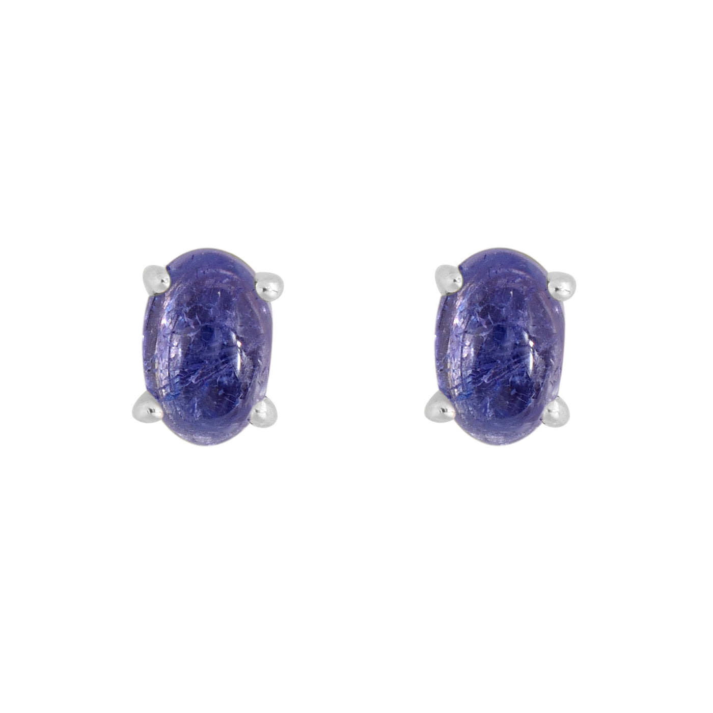 Natural Tanzanite Stud Earrings