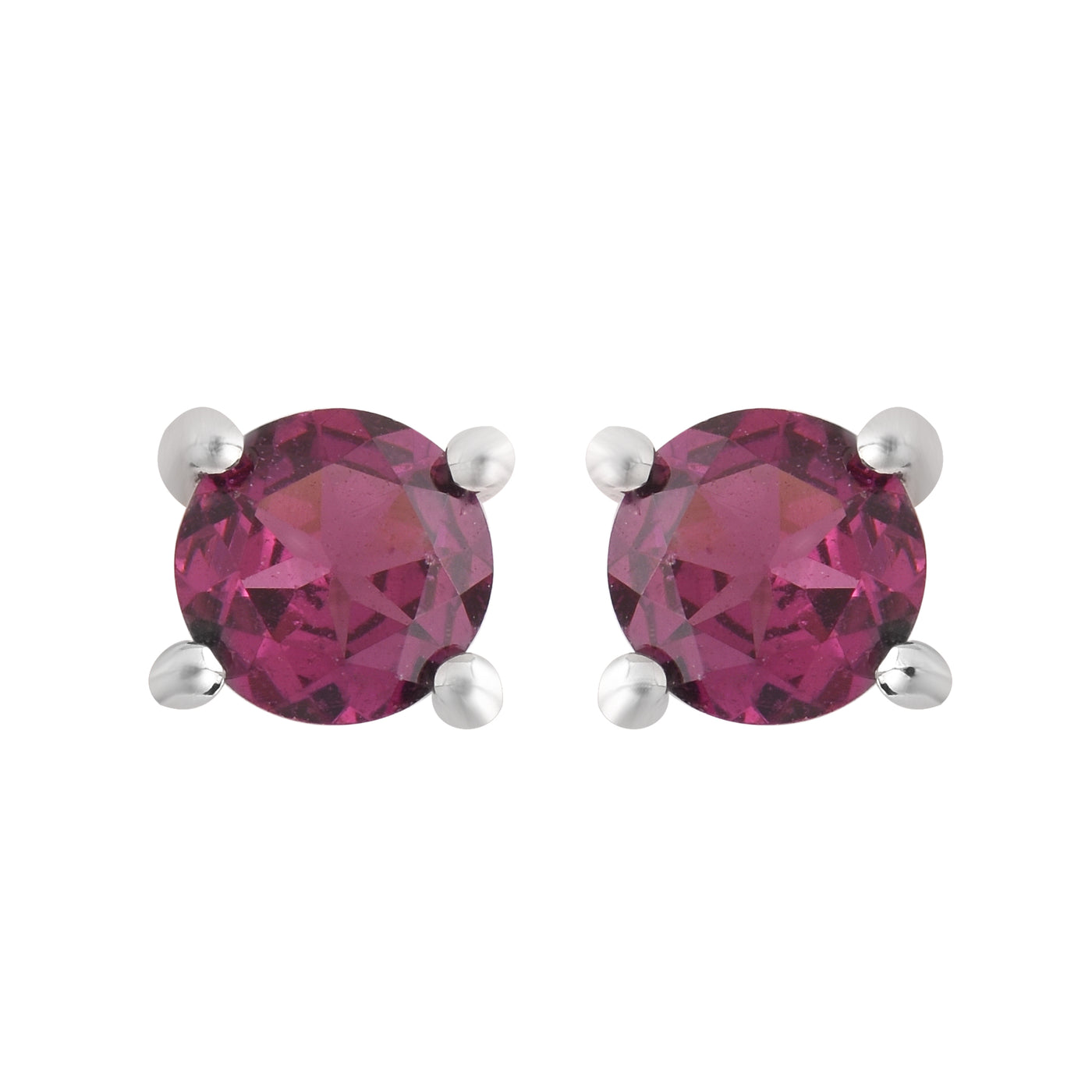 Pink Tourmaline Stud Earrings