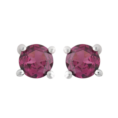 Pink Tourmaline Stud Earrings