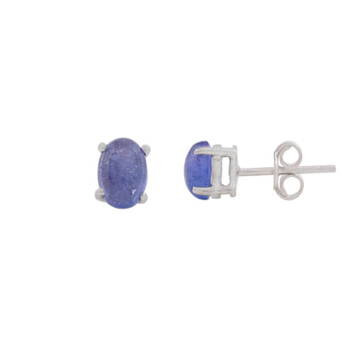 Natural Tanzanite Stud Earrings