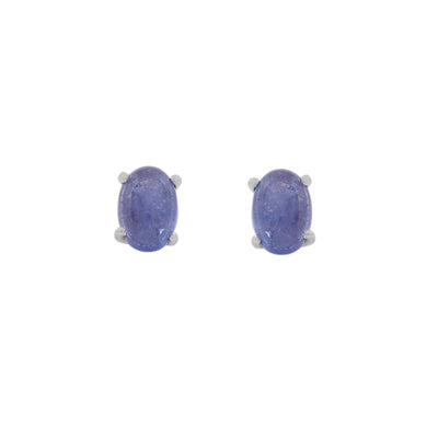 Natural Tanzanite Stud Earrings