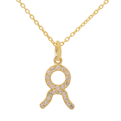 Zodiac Silver Taurus Diamond Necklace