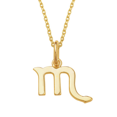 925 Scorpio Zodiac Silver Chain Necklace