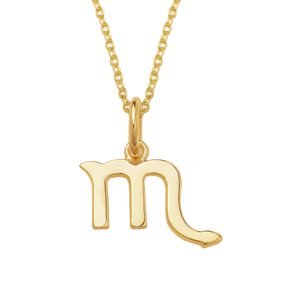 925 Scorpio Zodiac Silver Chain Necklace