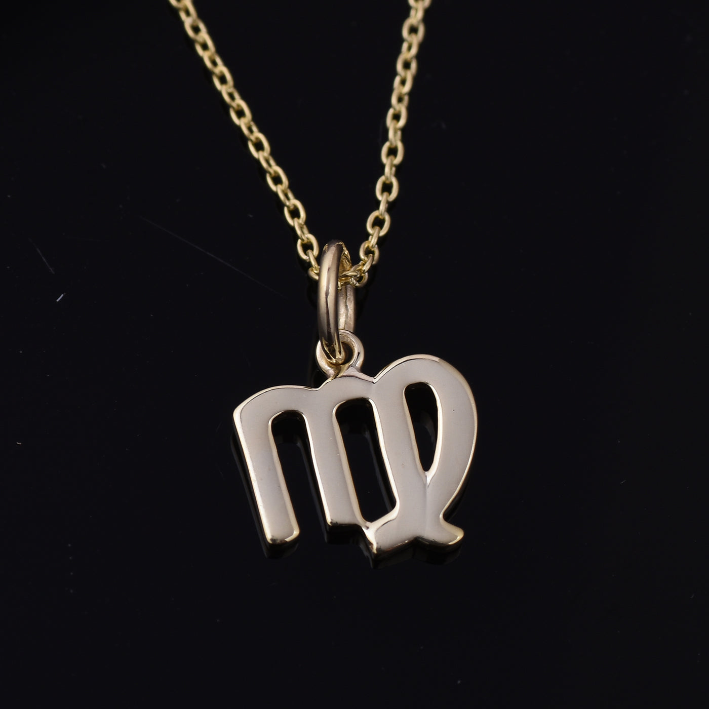 Virgo Zodiac Silver Plain Necklace