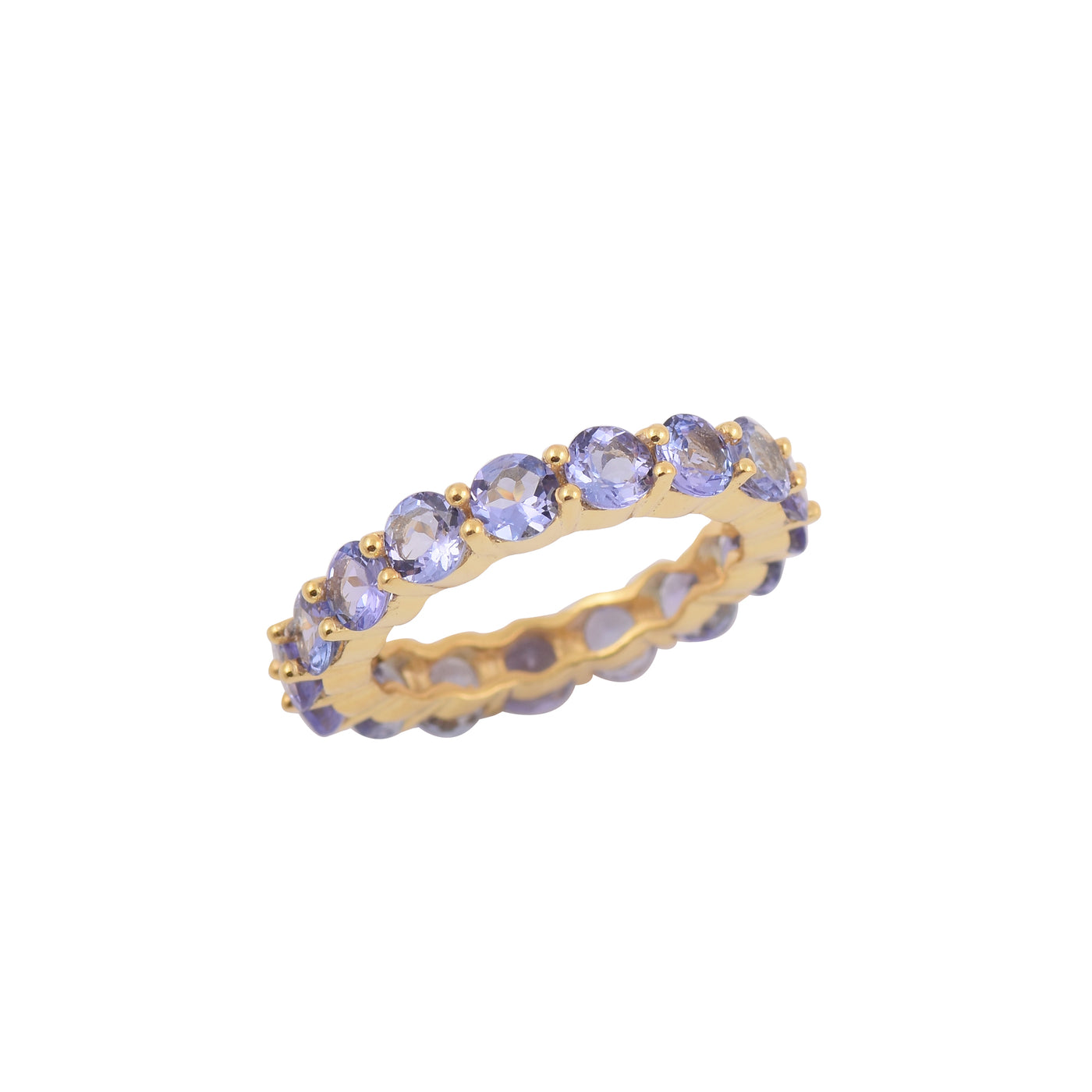 Tanzanite Round Full Eternity Ring