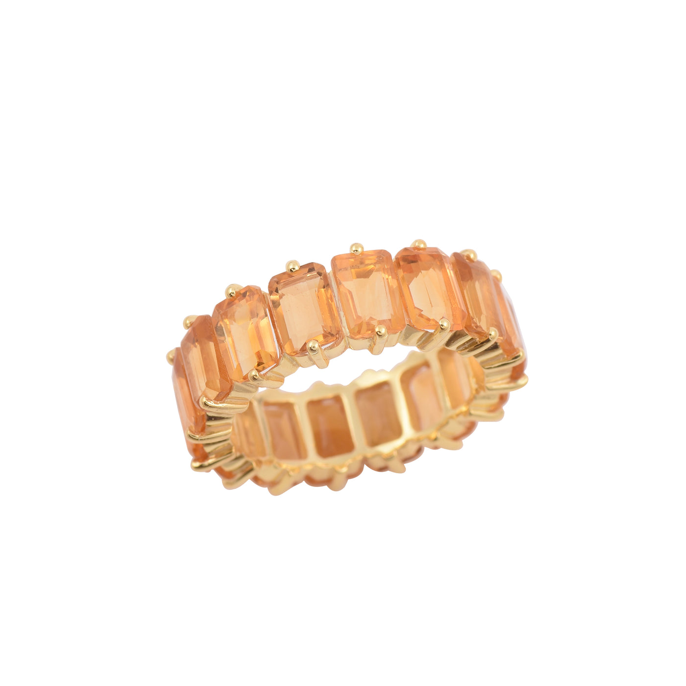 Citrine Eternity Ring