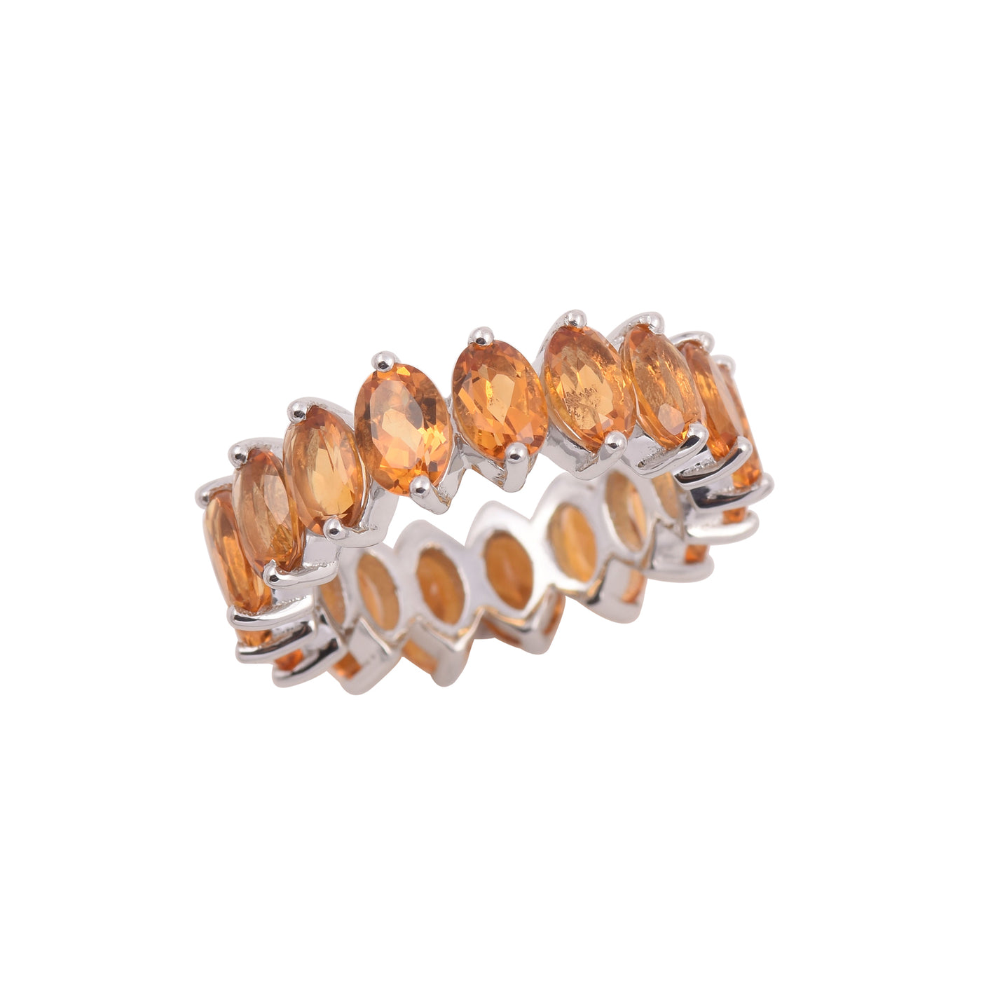 Citrine Full Eternity Band Ring