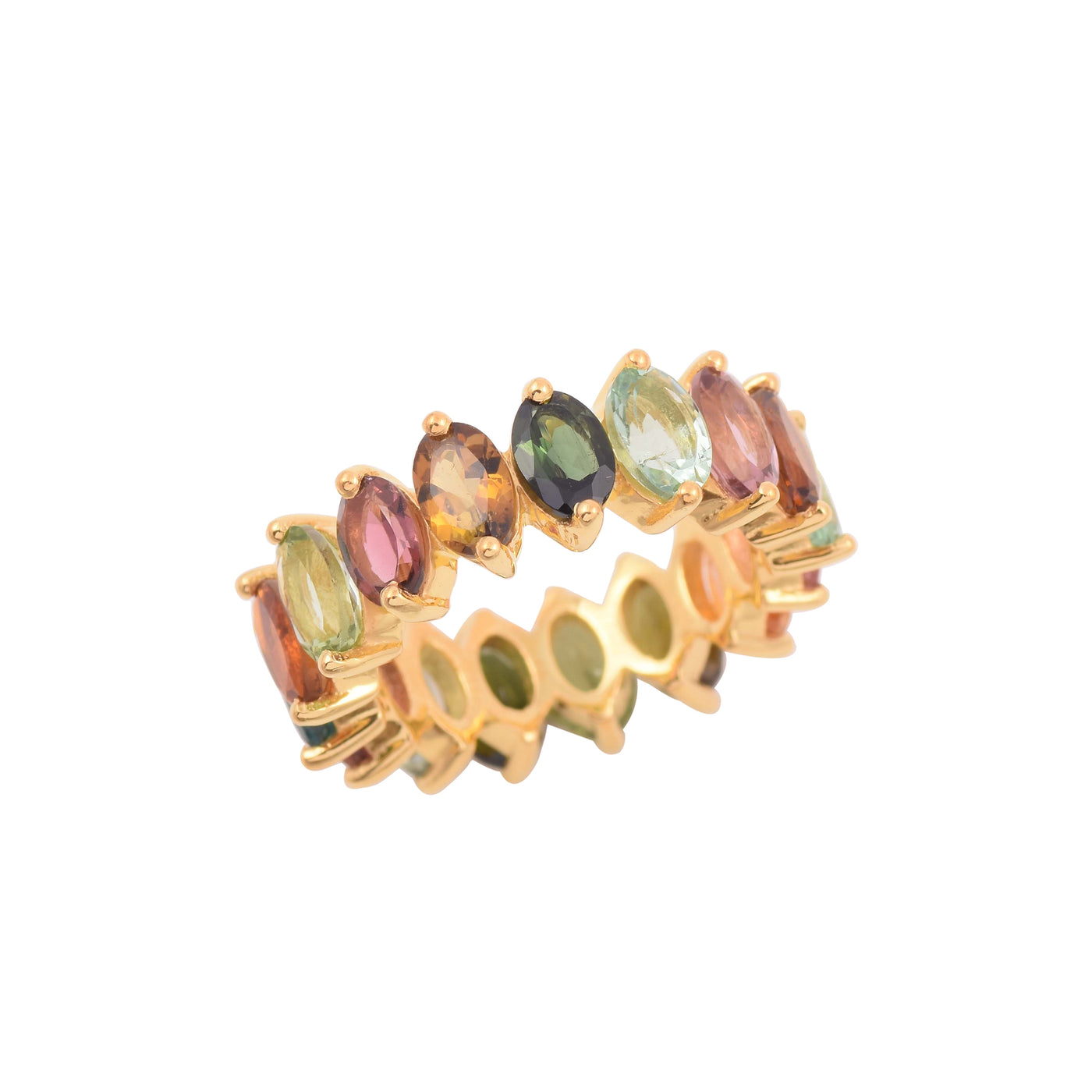 Multi Tourmaline Full Eternity Ring