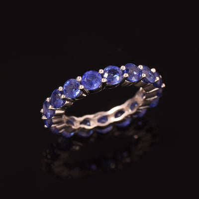 Blue Sapphire Full Eternity Ring