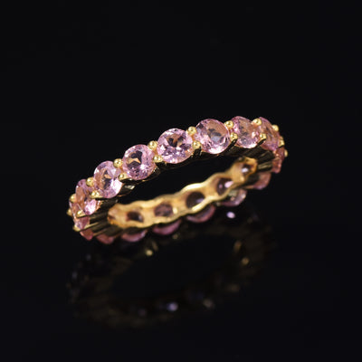 Pink Tourmaline Full Eternity Ring