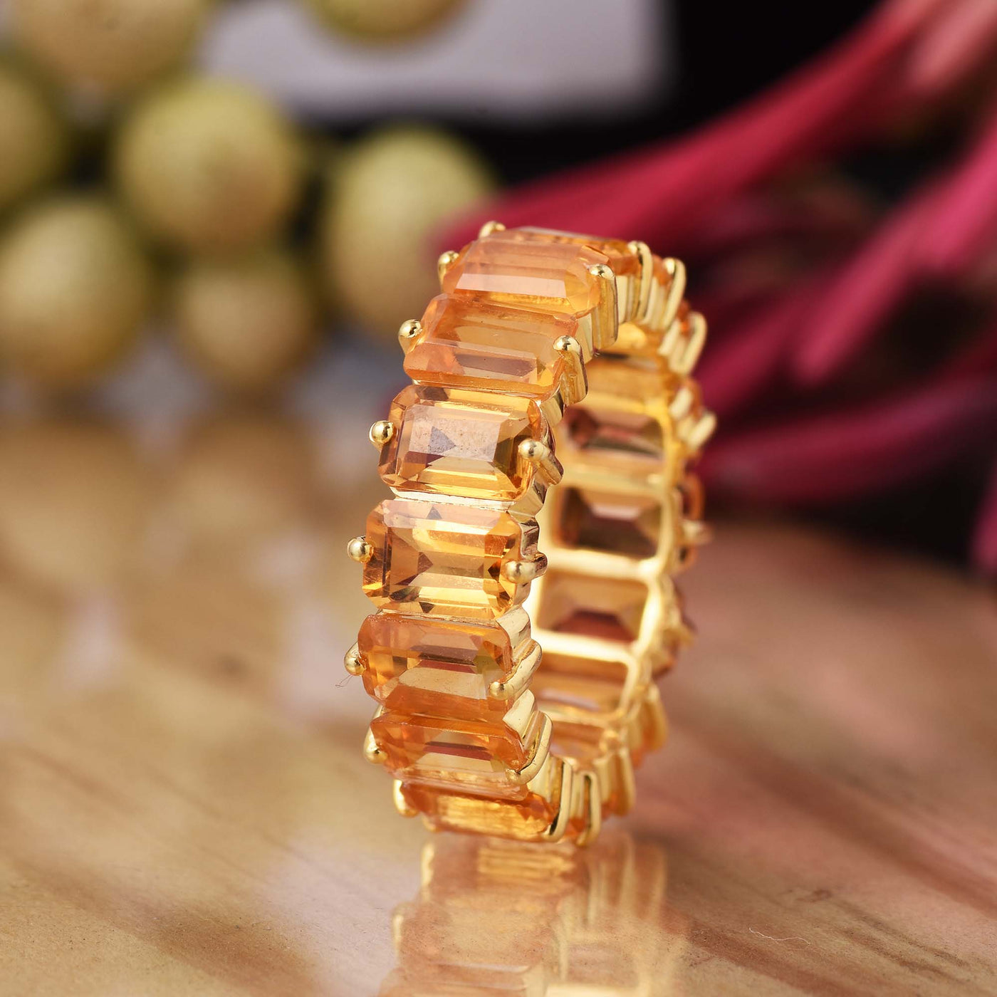 Citrine Eternity Ring